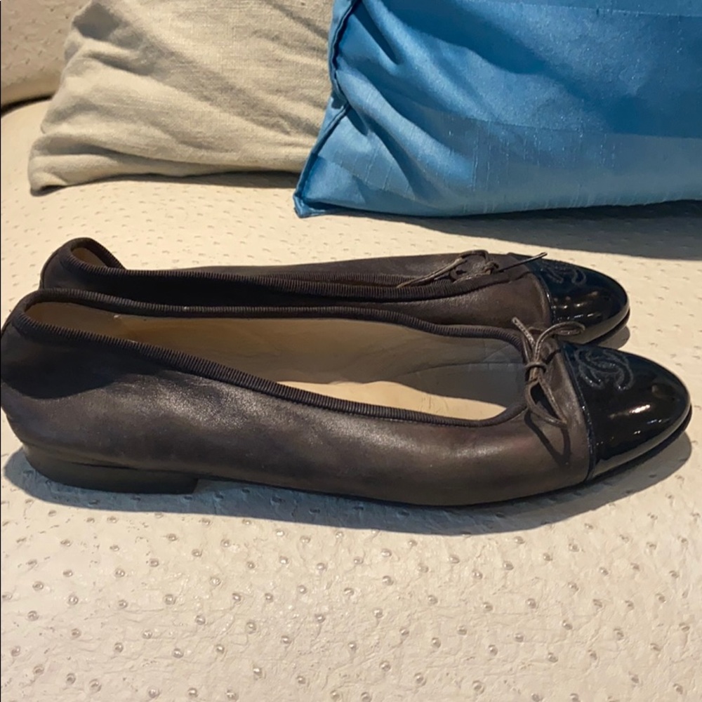 Chanel flats , brown and black size 39.5 - Picture 11 of 12